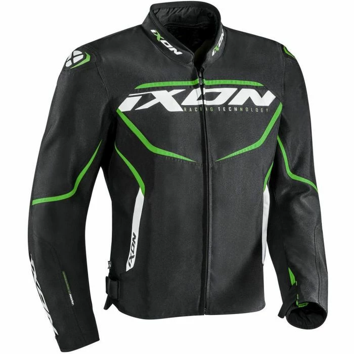 IXON SPRINTER MS BLK/GN - Motorcycle Jacket - Ixon 2 IXON SPRINTER MS BLK/GN - Motorcycle Jacket - Ixon - Image 2