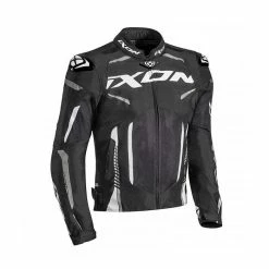 IXON GYRE BLK/WHT - Motorcycle Jacket - Ixon