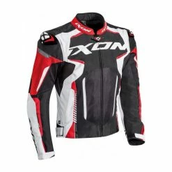 IXON GYRE BLK/WHT/RED - Motorcycle Jacket - Ixon