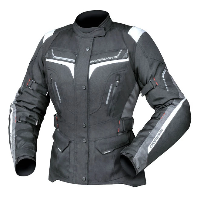 Dririder Apex 5 Ladies Jacket - Black/White/Grey 1 Dririder Apex 5 Ladies Jacket - Black/White/Grey