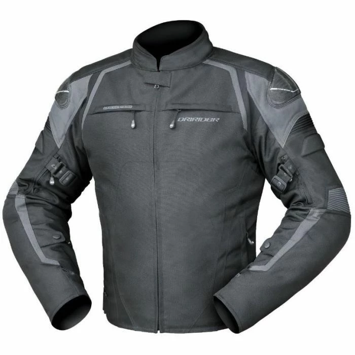 DRIRIDER Sprint Super-Sport Textile Jacket - Black Grey - Dririder 2 DRIRIDER Sprint Super-Sport Textile Jacket - Black Grey - Dririder - Image 2
