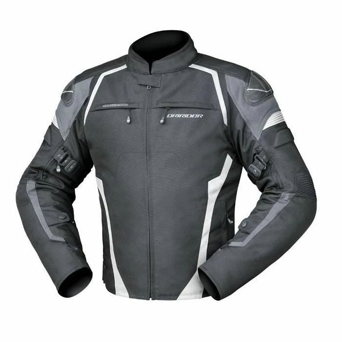 DRIRIDER Sprint Super-Sport Textile Jacket - Black White Grey - Dririder 2 DRIRIDER Sprint Super-Sport Textile Jacket - Black White Grey - Dririder - Image 2