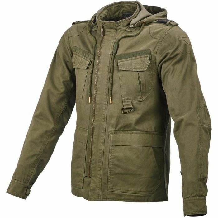 Macna Combat Motorcycle Zip Hoodie - Green 2 Macna Combat Motorcycle Zip Hoodie - Green - Image 2