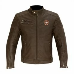 MERLIN Motorcycle Jacket Alton Leather Brown - Merlin