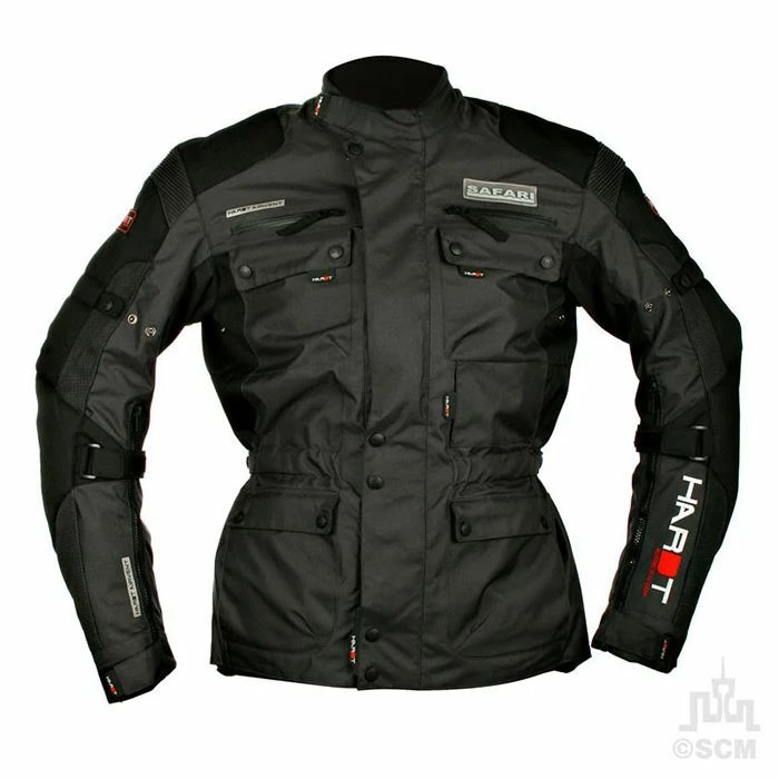 HARDT SAFARI TEXTILE JACKET BLACK/GREY 1 HARDT SAFARI TEXTILE JACKET BLACK/GREY