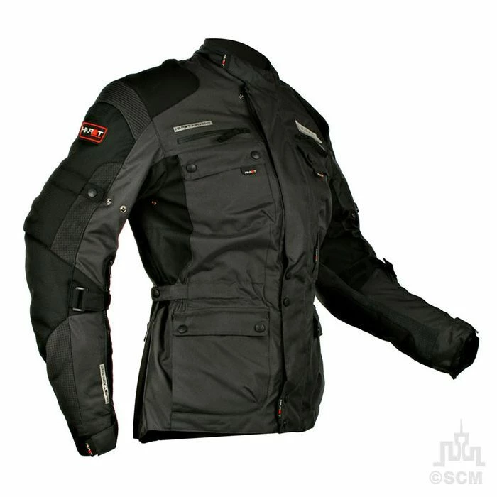 HARDT SAFARI TEXTILE JACKET BLACK/GREY 2 HARDT SAFARI TEXTILE JACKET BLACK/GREY - Image 2