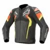 Alpinestar Atem V4 Leather Jacket - Fluro Red/Fluro Yellow - Alpinestars