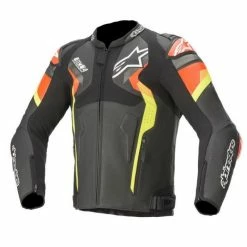Alpinestar Atem V4 Leather Jacket - Fluro Red/Fluro Yellow - Alpinestars
