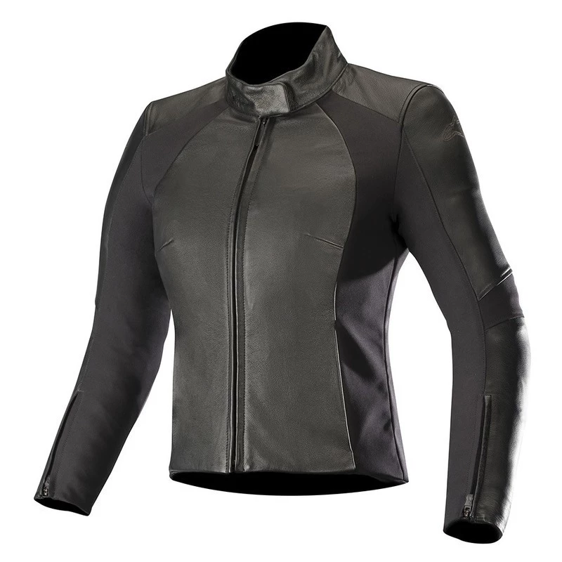Alpinestars Stella Vika V2 Ladies Leather Jacket - Black 1 Alpinestars Stella Vika V2 Ladies Leather Jacket - Black