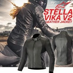 Alpinestars Stella Vika V2 Ladies Leather Jacket - Black 5 Alpinestars Stella Vika V2 Ladies Leather Jacket - Black -Jackets-vests Sales AS3115519001038 8