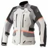 Alpinestars Stella Andes V3 Drystar Ladies Jacket - Ice Gray/Drk Gray/Coral
