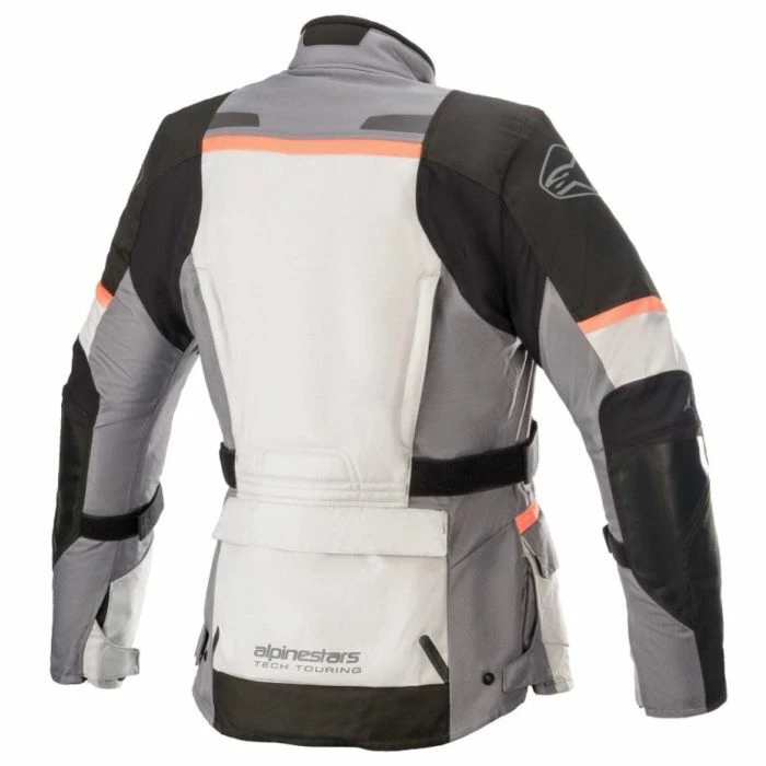 Alpinestars Stella Andes V3 Drystar Ladies Jacket - Ice Gray/Drk Gray/Coral 2 Alpinestars Stella Andes V3 Drystar Ladies Jacket - Ice Gray/Drk Gray/Coral - Image 2