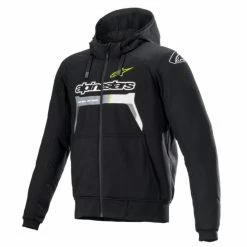 Alpinestars Chrome Ignition Road Hoodie- Black/Fluro Yel