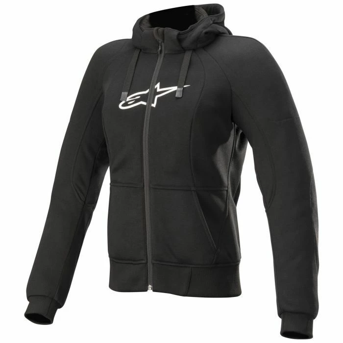 Alpinestars Stella Chrome Ladies Road Hoodie - Black 1 Alpinestars Stella Chrome Ladies Road Hoodie - Black