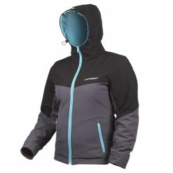 MotoDry Ladies Black/Grey/Teal Kevlar Road Hoody