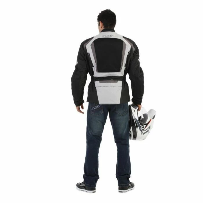 RST Mens Tundra Vented Textile Jacket - Black/Silver 3 RST Mens Tundra Vented Textile Jacket - Black/Silver - Image 3
