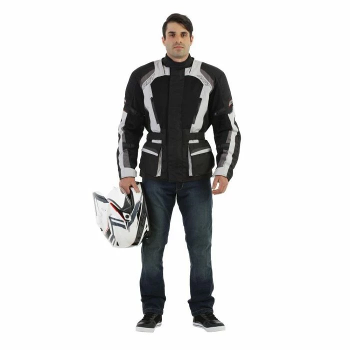 RST Mens Tundra Vented Textile Jacket - Black/Silver 1 RST Mens Tundra Vented Textile Jacket - Black/Silver
